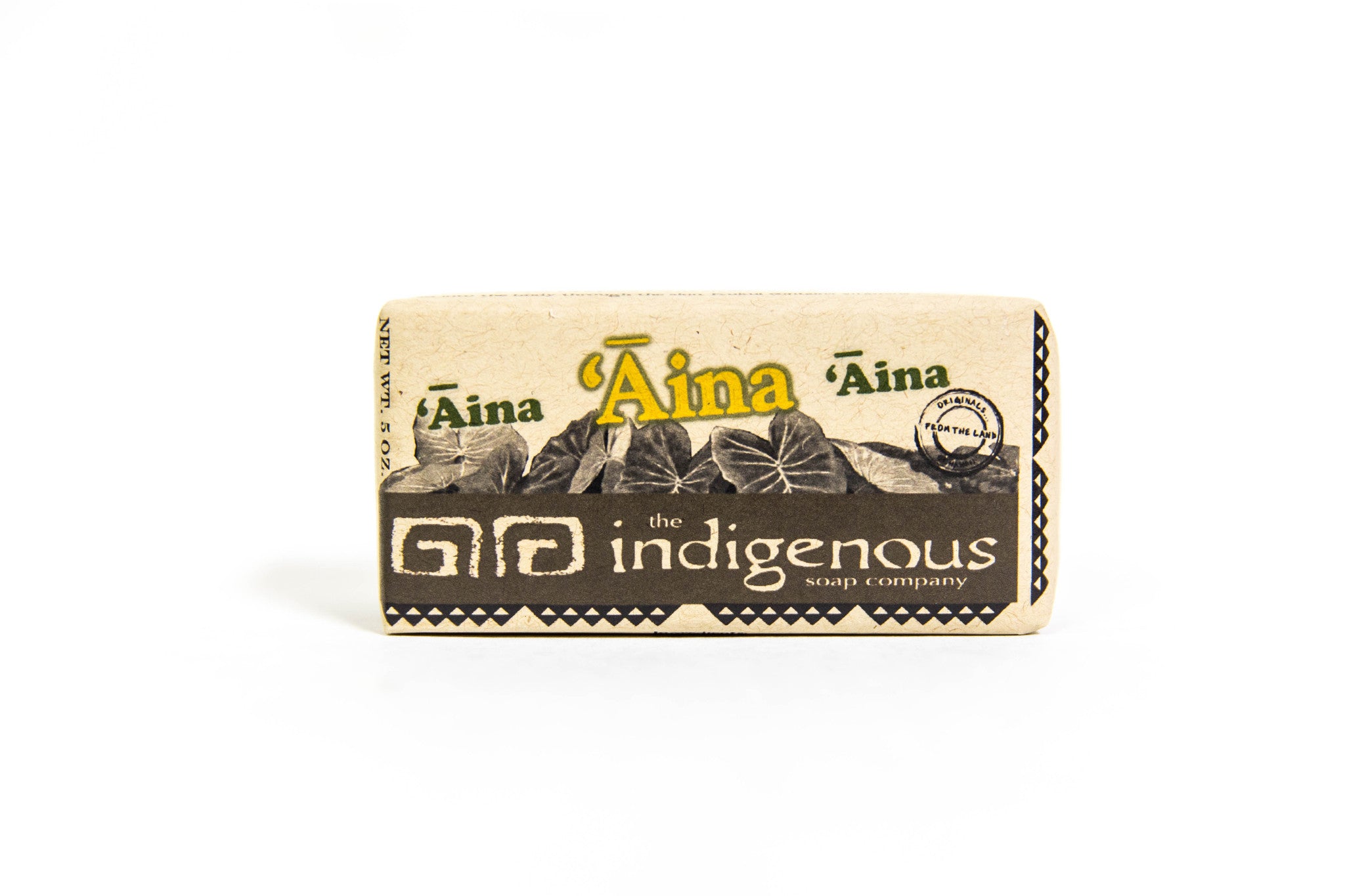 Aina Indigenous Handmade Natural Organic Bar Soap made with Turmeric, Kukui Nut Oil, Laukahi, Plantain, Comfrey, Aloe Vera, and Sustainable Oils